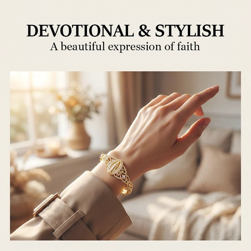 FaithLuxe – Virgin Mary Inspirational Bracelet