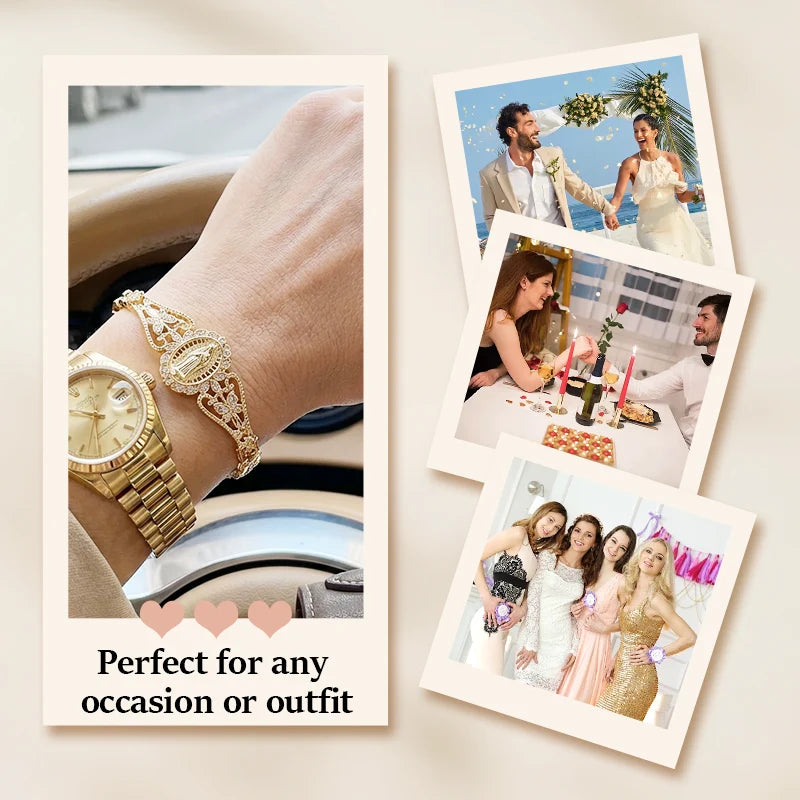 FaithLuxe – Virgin Mary Inspirational Bracelet