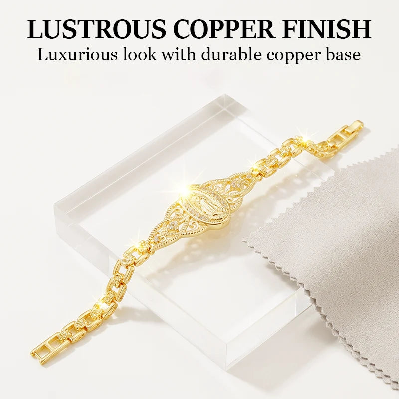 FaithLuxe – Virgin Mary Inspirational Bracelet