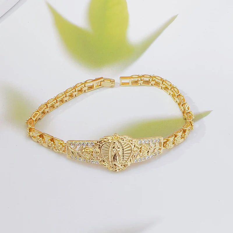 FaithLuxe – Virgin Mary Inspirational Bracelet
