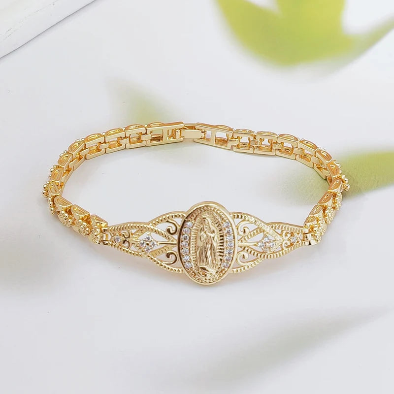 FaithLuxe – Virgin Mary Inspirational Bracelet