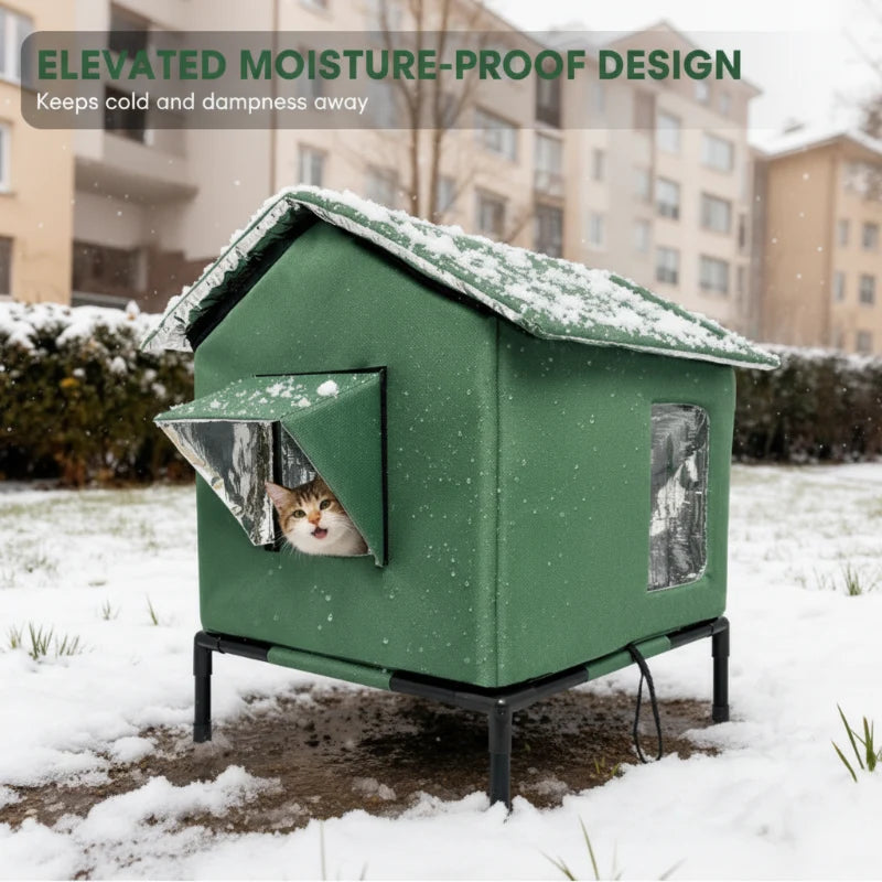PawHaven – All-Weather Elevated Outdoor Cat House