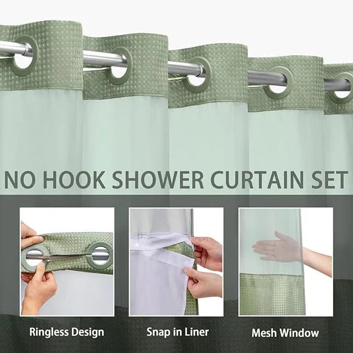 SpaLuxe – Waffle Weave Luxury Shower Curtain