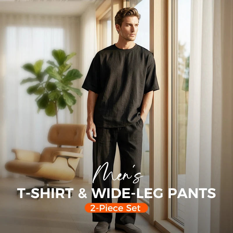 FlexStyle – Men’s Wide-Leg Two-Piece Set
