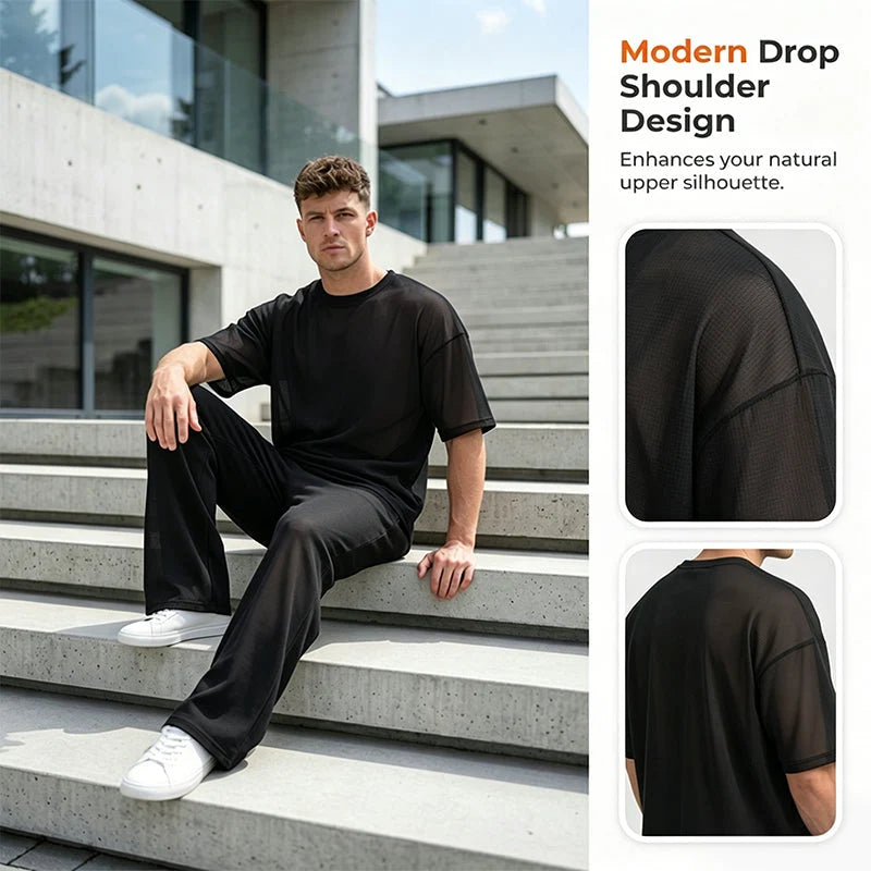 FlexStyle – Men’s Wide-Leg Two-Piece Set