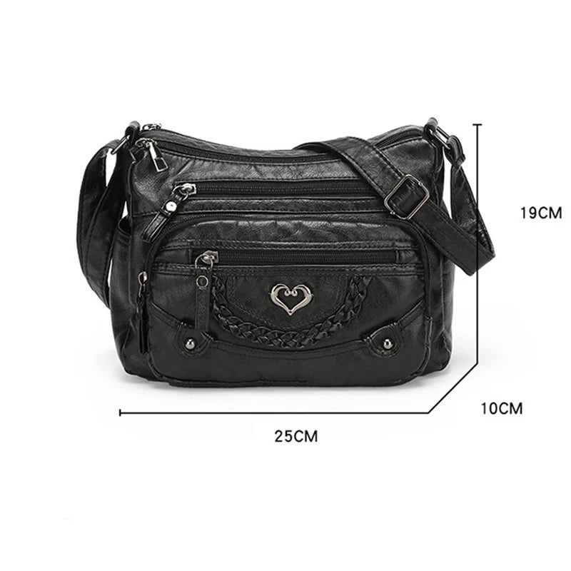 LunaLuxe – Women's Multi-Pocket Crossbody Bag