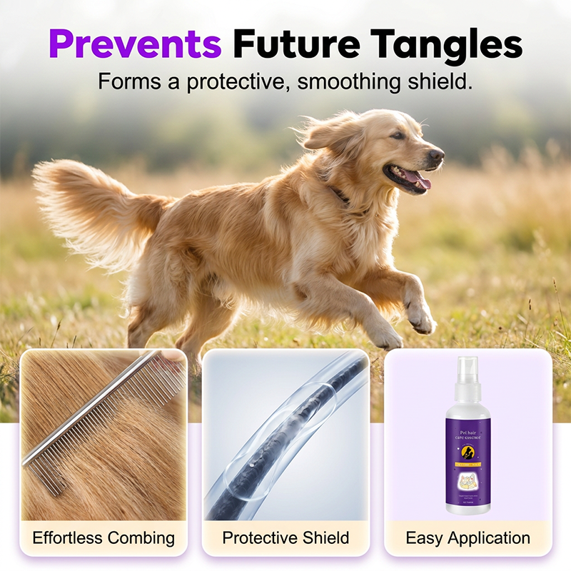 CoatGlow – Nourishing Knot Release Spray for Dogs & Cats