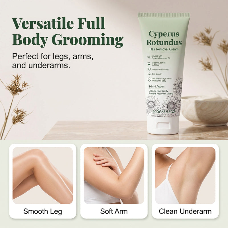 SilkBloom – Cyperus Botanical Hair Removal Cream
