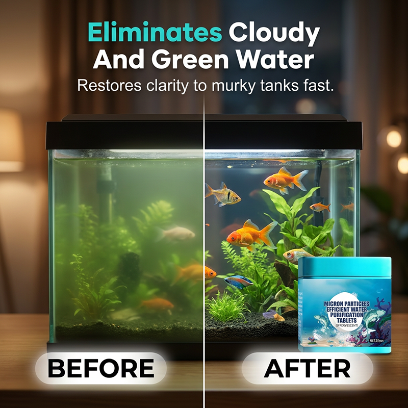 CrystalAqua – Premium Fish Tank Purification Tablets
