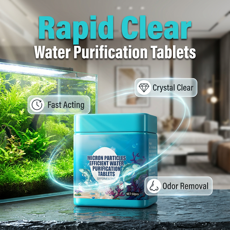 CrystalAqua – Premium Fish Tank Purification Tablets