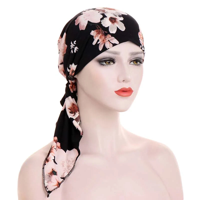 FloraLuxe – Women’s Elegant Floral Head Turban