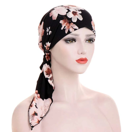 FloraLuxe – Women’s Elegant Floral Head Turban