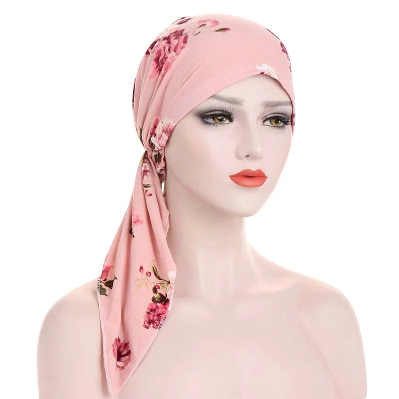 FloraLuxe – Women’s Elegant Floral Head Turban