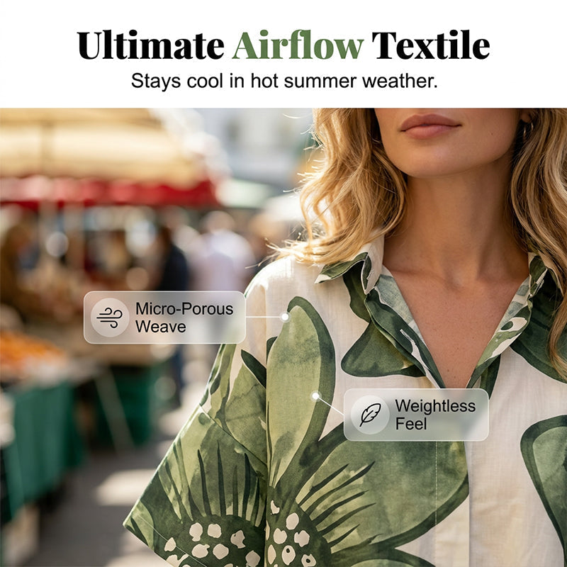 LuxeFlow – Printed Relaxed Fit Two-Piece Outfit Set
