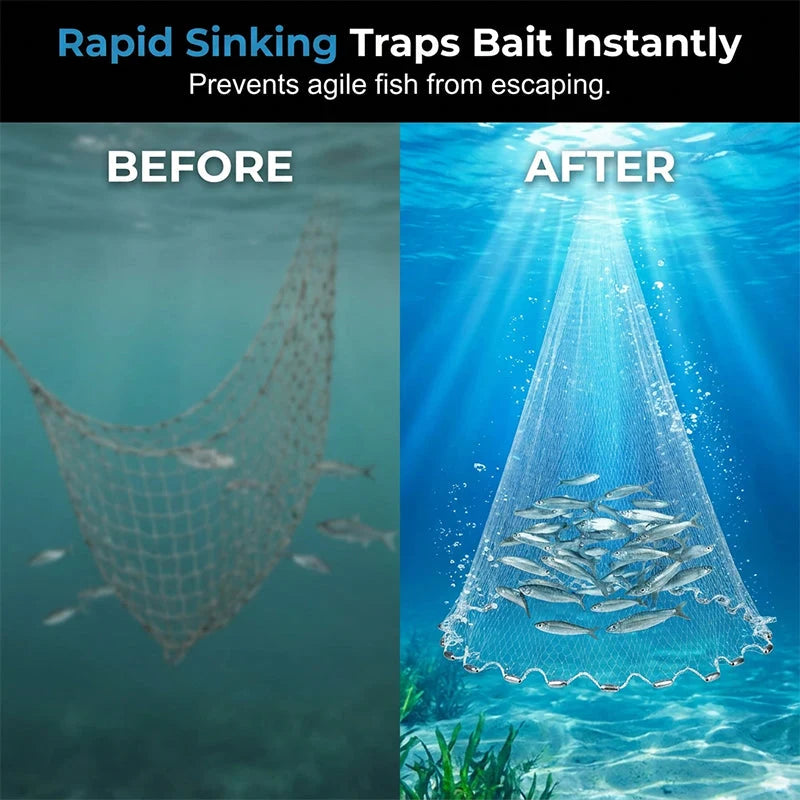 CastPro – Premium Easy-Throw Fishing Cast Net