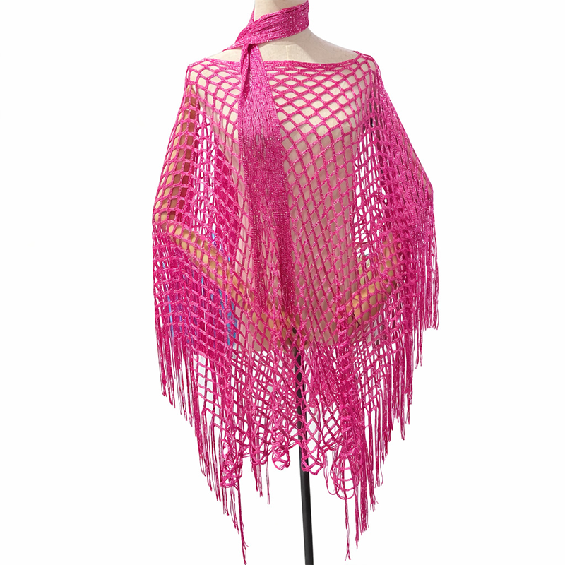 SunDrape – Flowy Tassel Crochet Beach Cover Up