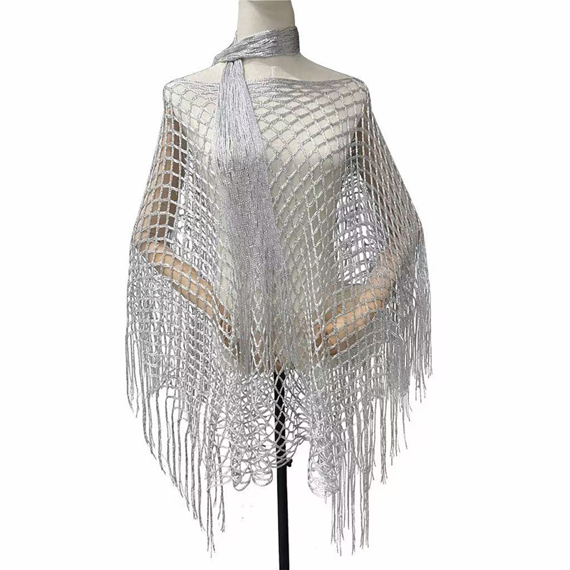 SunDrape – Flowy Tassel Crochet Beach Cover Up