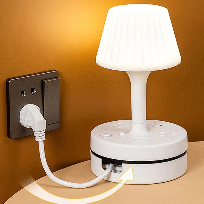 PowerGlow – 3-Outlet Power Strip Desk Lamp