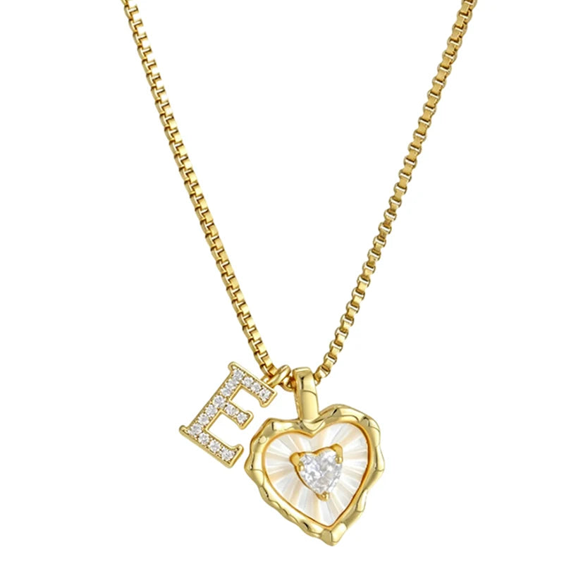 HeartLuxe – Personalized Initial Micro-Pave Necklace
