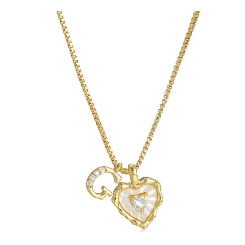 HeartLuxe – Personalized Initial Micro-Pave Necklace