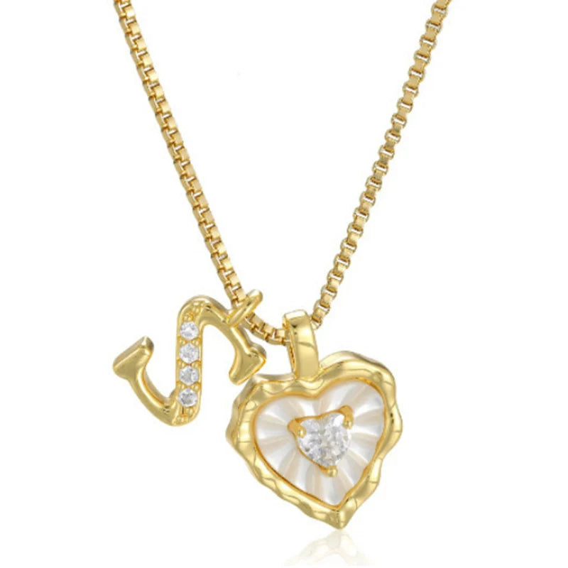 HeartLuxe – Personalized Initial Micro-Pave Necklace