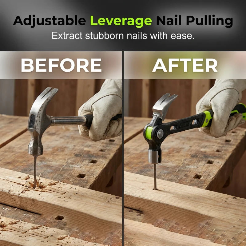 ClawCraft – Adjustable Nail-Pulling Hammer