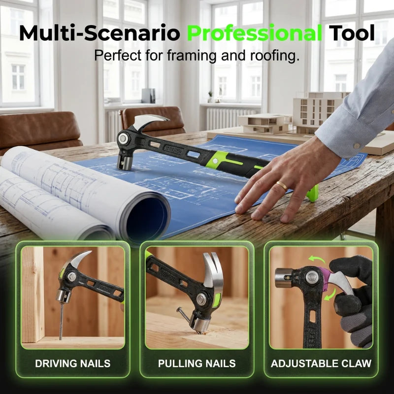 ClawCraft – Adjustable Nail-Pulling Hammer