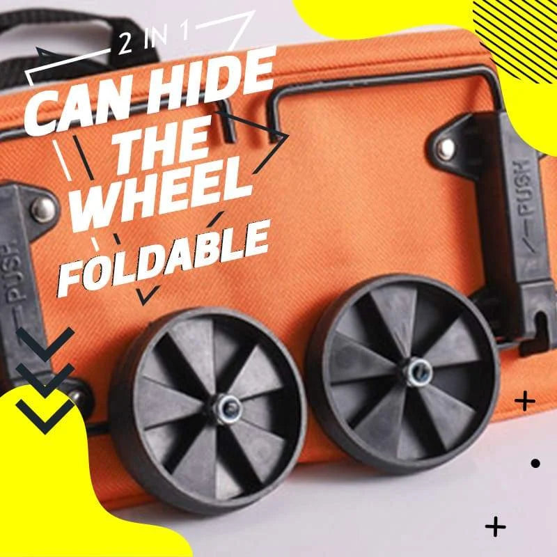 CartCaddy – Foldable Rolling Shopping Bag