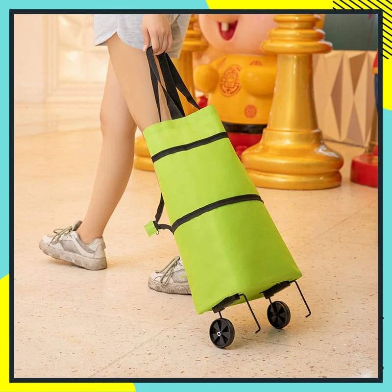 CartCaddy – Foldable Rolling Shopping Bag