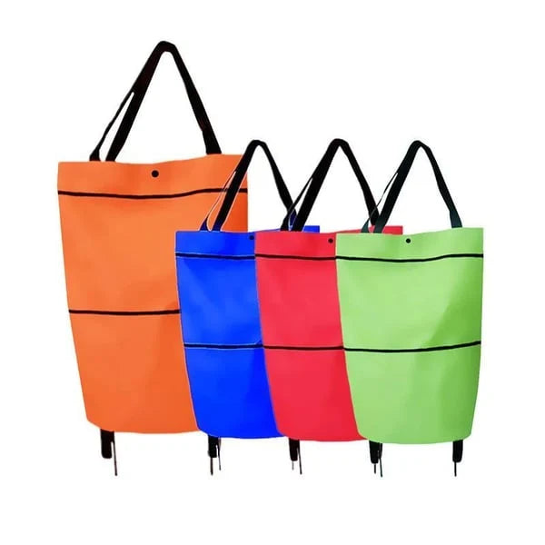 CartCaddy – Foldable Rolling Shopping Bag