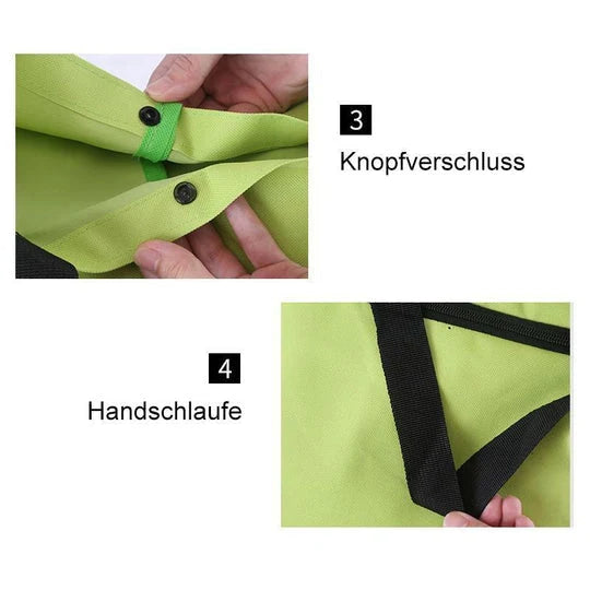 CartCaddy – Foldable Rolling Shopping Bag