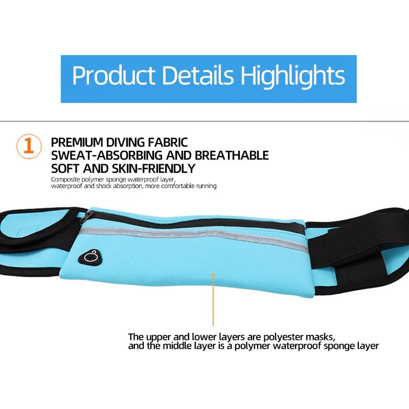 SportNest – Waterproof Phone & Bottle Waist Pack