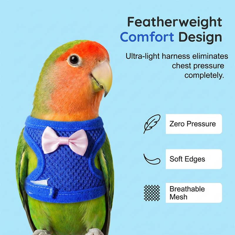 SkyWing – Parrot Flight Harness with Leash