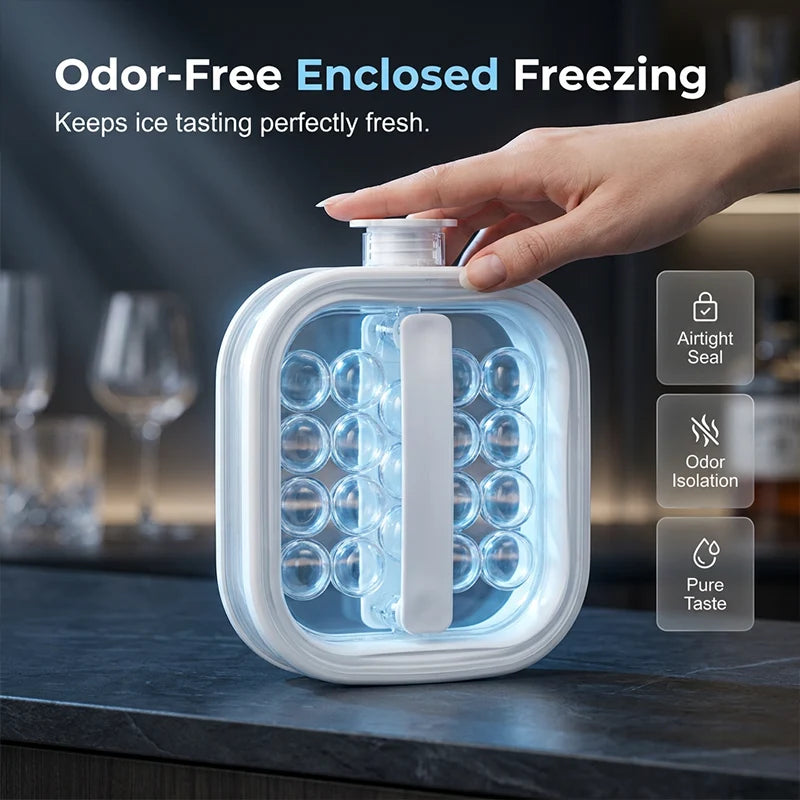 ChillSphere – Portable Silicone Ice Ball Maker Kettle