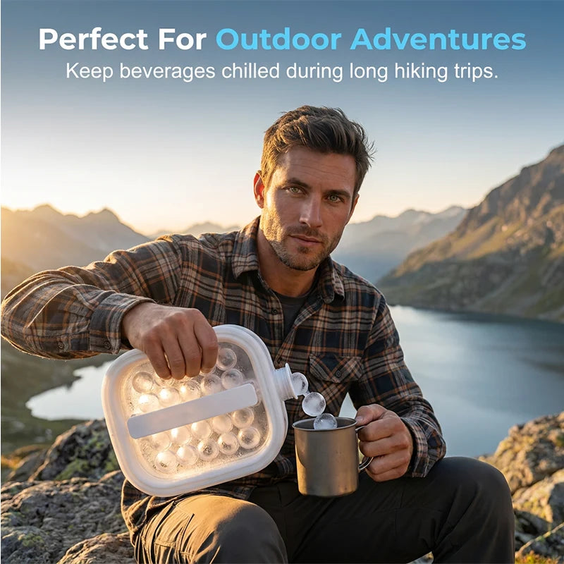 ChillSphere – Portable Silicone Ice Ball Maker Kettle