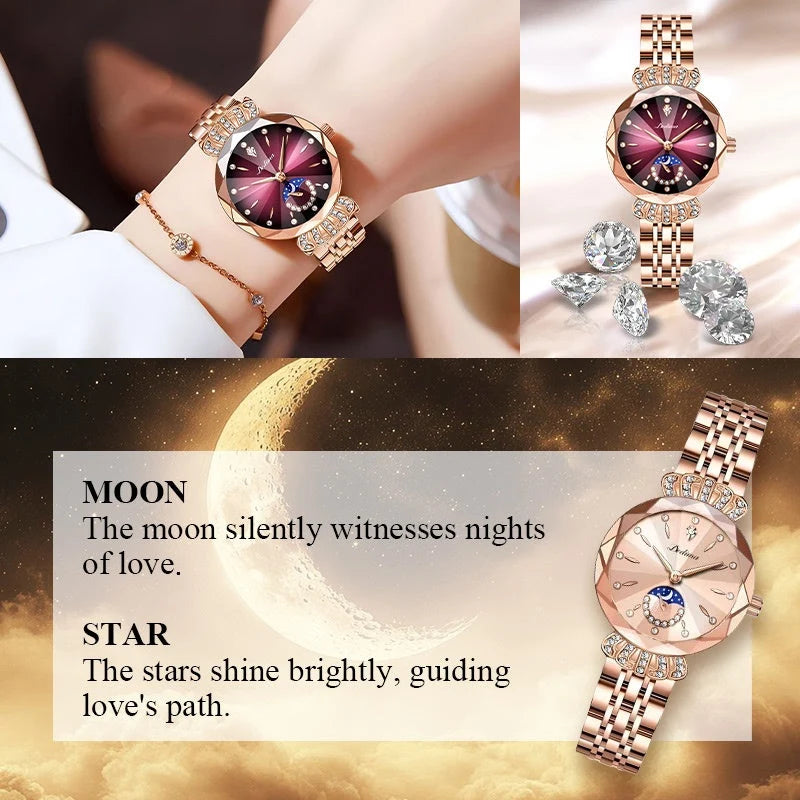 Celestia – Sparkling Star & Moon Women's Watch