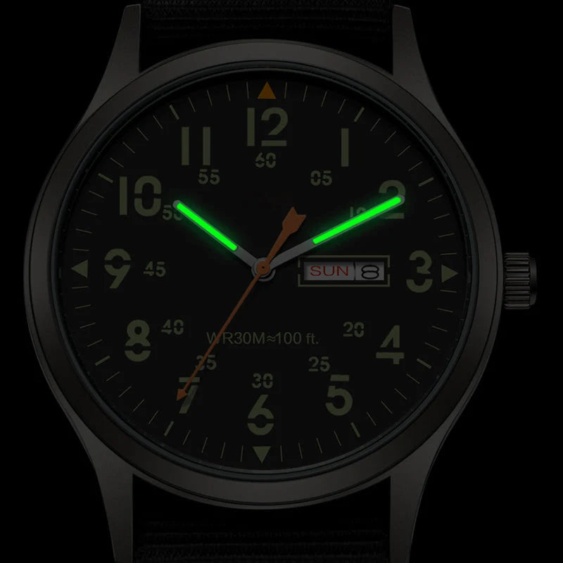 ChronoLuxe – Men’s Luminous Quartz Watch
