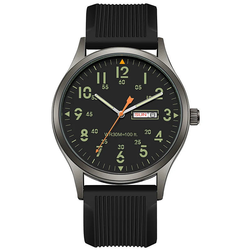 ChronoLuxe – Men’s Luminous Quartz Watch