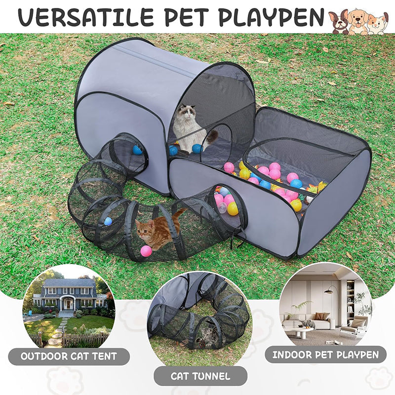 KittyKingdom – Spacious Cat Play & Lounging Tunnel