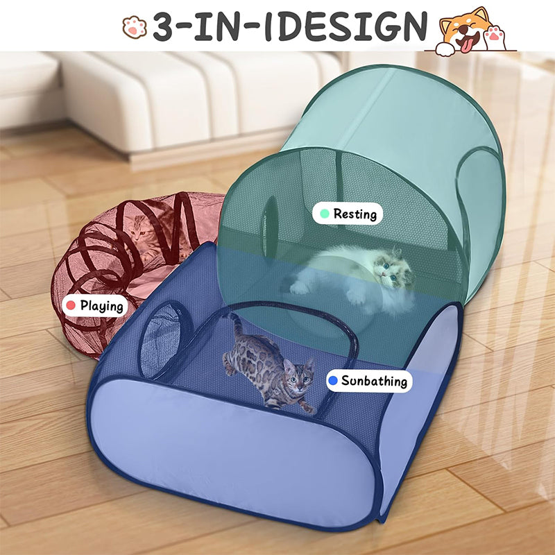 KittyKingdom – Spacious Cat Play & Lounging Tunnel