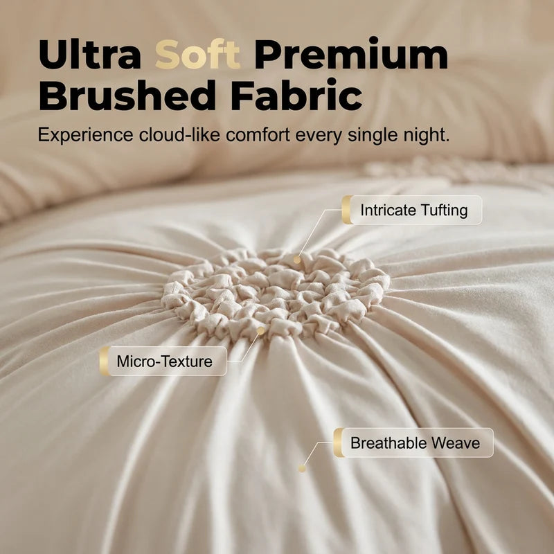 LuxePleat – Soft Touch Pinch Pleat Duvet Set