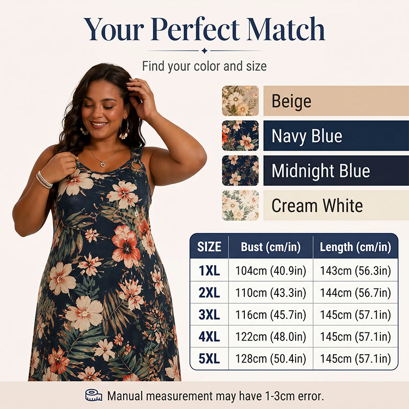 EverCharm – Flowy V-Neck Summer Maxi Dress