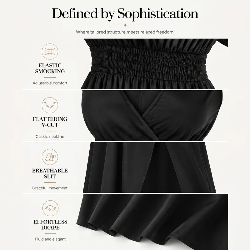 Alessia – Women's V-Neck Summer Maxi Dress