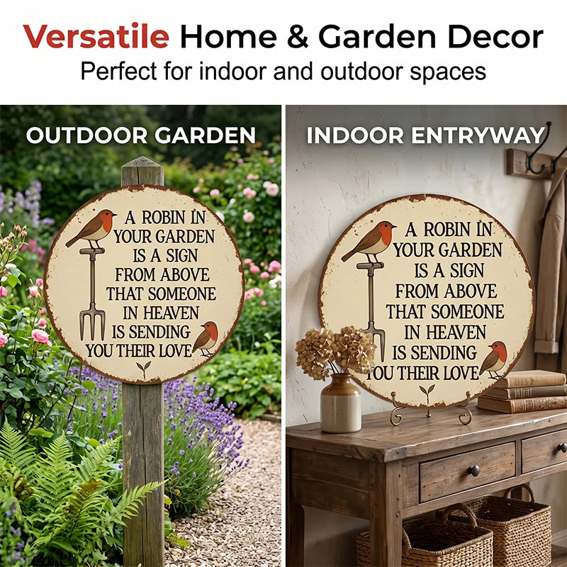RobinRemembrance – Heartfelt Garden Memorial Plaque