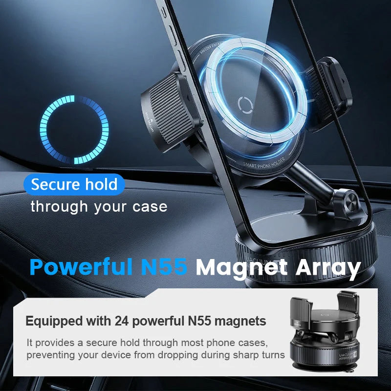 DashGrip – Vacuum Suction Magnetic Phone Mount