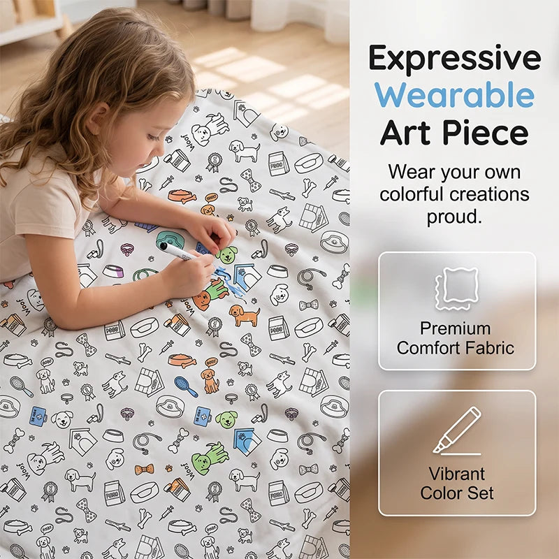 DreamDoodle – Creative DIY Colouring Blanket Set
