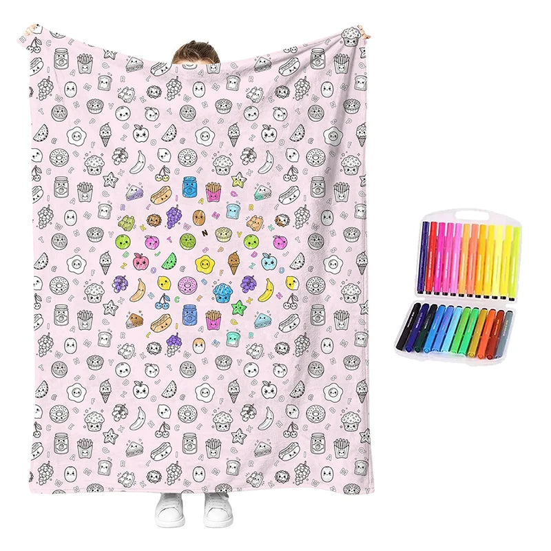 DreamDoodle – Creative DIY Colouring Blanket Set