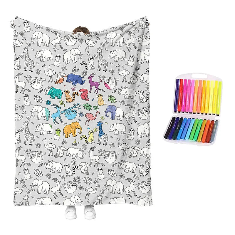 DreamDoodle – Creative DIY Colouring Blanket Set