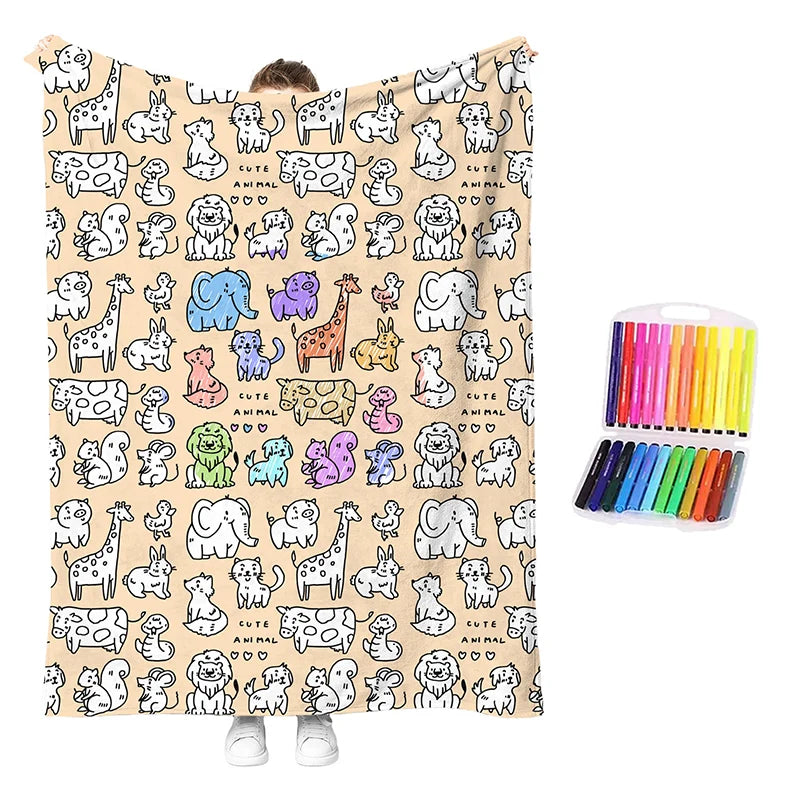 DreamDoodle – Creative DIY Colouring Blanket Set