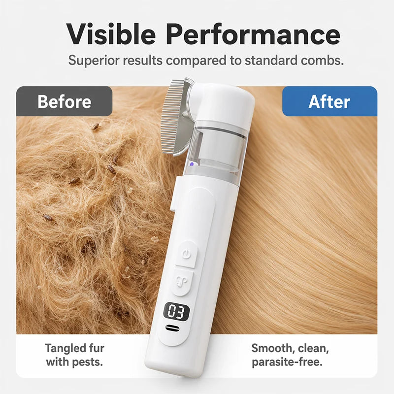 PawForce – Electric Pet Grooming Comb